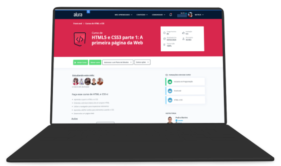 Um notebook com o alura plus plus
